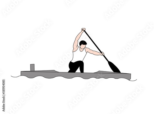 Canoe, single, water, swimming, water, together, team, same, sport, discipline, Olympia, Olympic, strength, strong, mindset, black, white