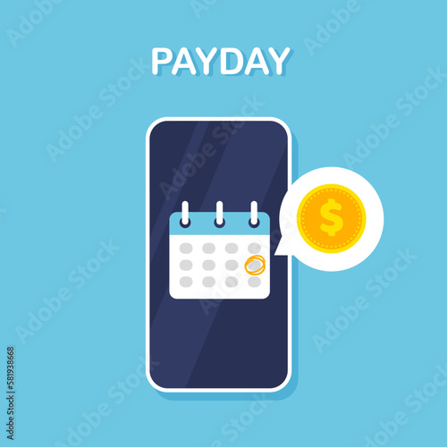 Fotomurale Payment date or payday concept