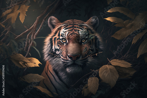 Front Siberian Tiger