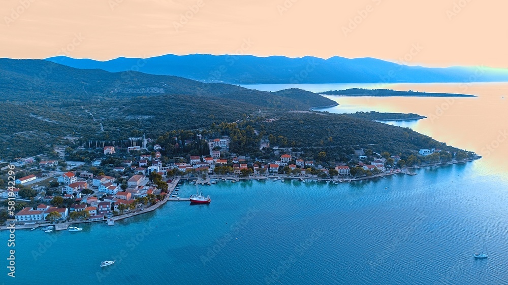 Loviste Croatia, Pljesac. Top view.