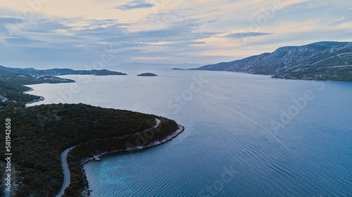 Wallpaper Mural Aerial view of Korcula Island, Croatia. Torontodigital.ca