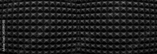 Wallpaper Mural Abstract black - white background with uneven surface, long format banner. Corrugated surface with a visual effect. Torontodigital.ca