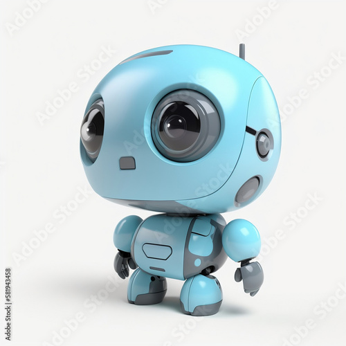 Cute robot. AI-generated