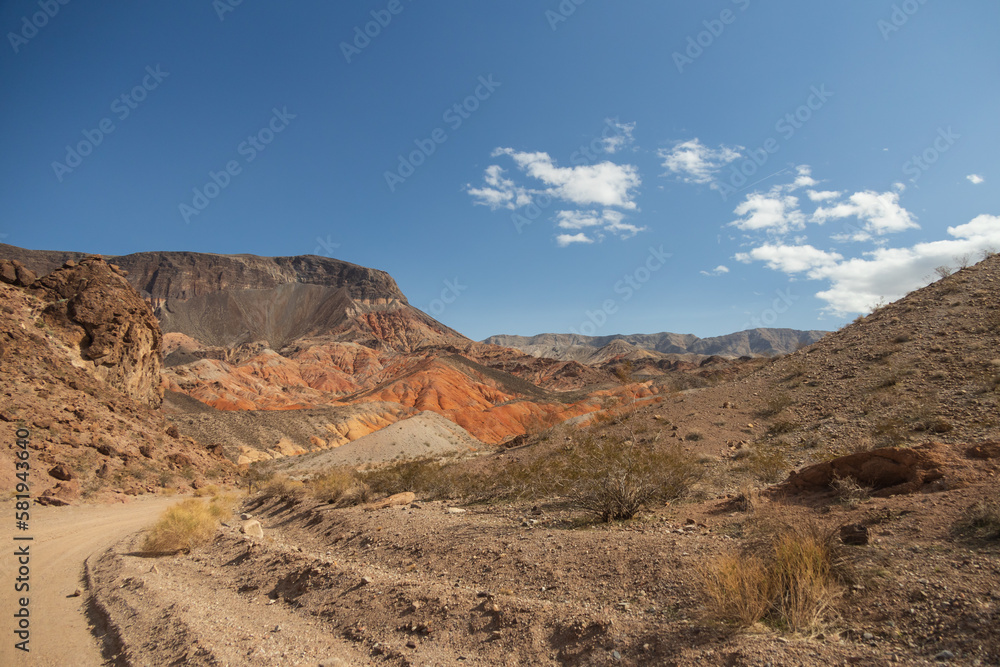 Dirt road thru Lake Mead National Recreation Area, Nevada 