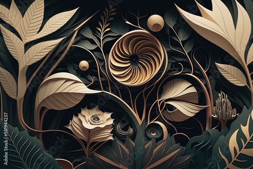 Exploring a Forest of Hypnotic Growth and Flourishing Shapes Generative AI