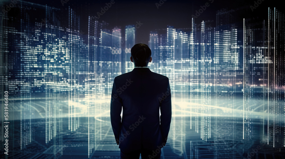 Big data technology concept. Generative Ai Big data technology concept. Generative Ai