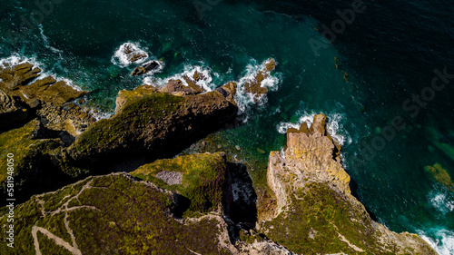 Spectacular Cliffs At Atlantic Coast Of Cap Frehel In Brittany, France