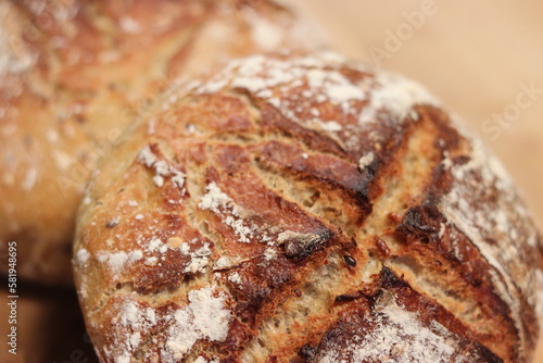 Pain maison. Pain complet tradition. France photo