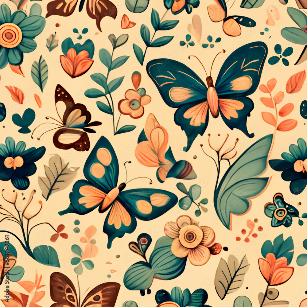 seamless pattern with flowers seamless pattern with flowers