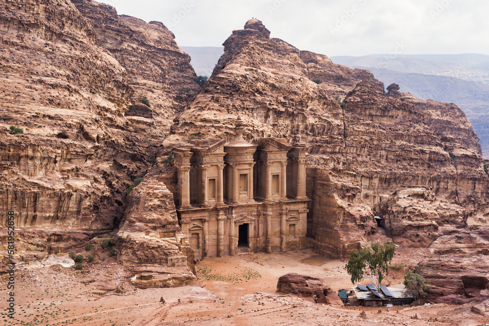 The Monastery (Ad Deir ) view from above, Petra, Jordan