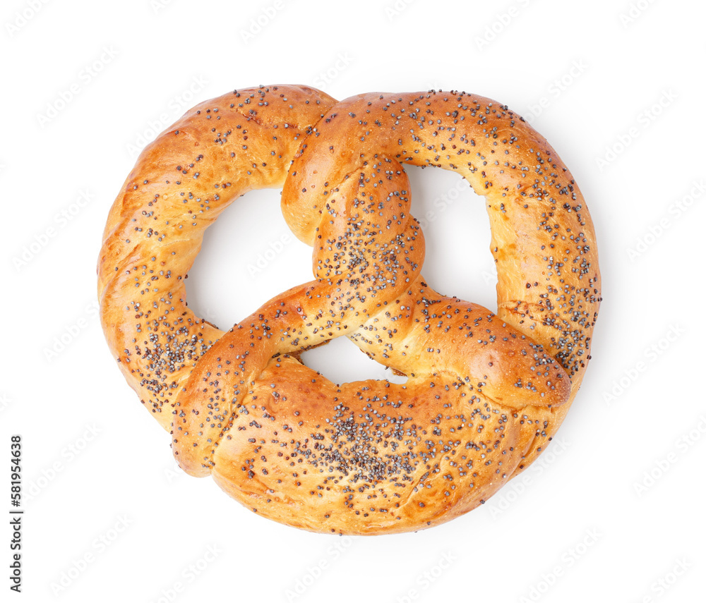 Tasty pretzel isolated on white background Tasty pretzel isolated on white background