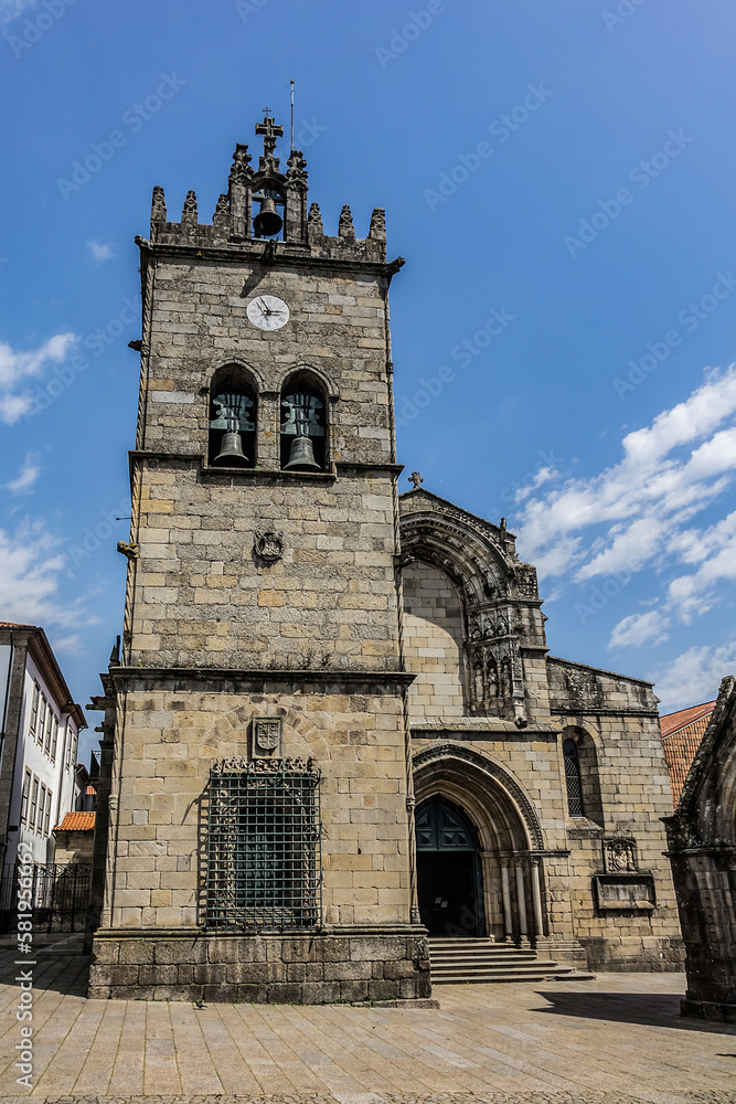 Church of Our Lady of Oliveira (Nossa Senhora da Oliveira) in Guimaraes, Portugal. Nossa Senhora da Oliveira - one of the most significant examples of Gothic architecture in north of country.
