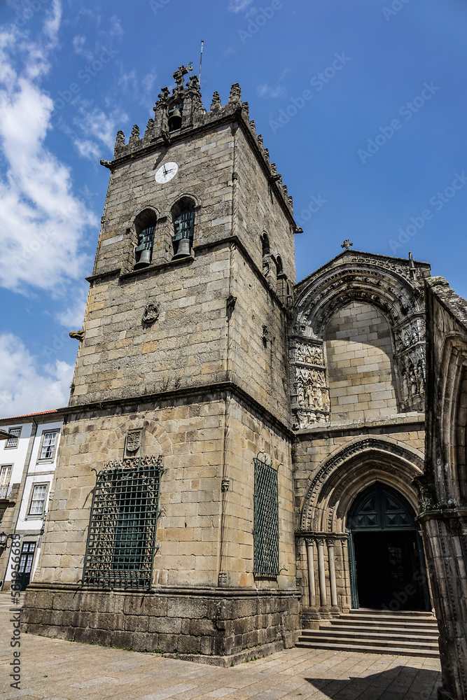 Church of Our Lady of Oliveira (Nossa Senhora da Oliveira) in Guimaraes, Portugal. Nossa Senhora da Oliveira - one of the most significant examples of Gothic architecture in north of country.