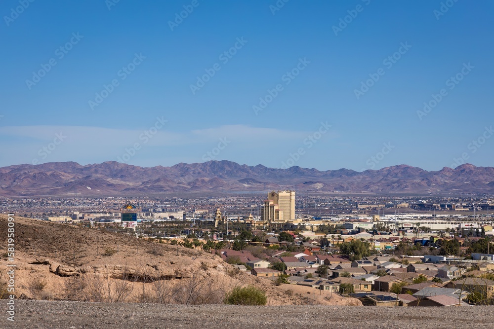 View from the north Green Valley mesa overlooking Henderson, Nevada