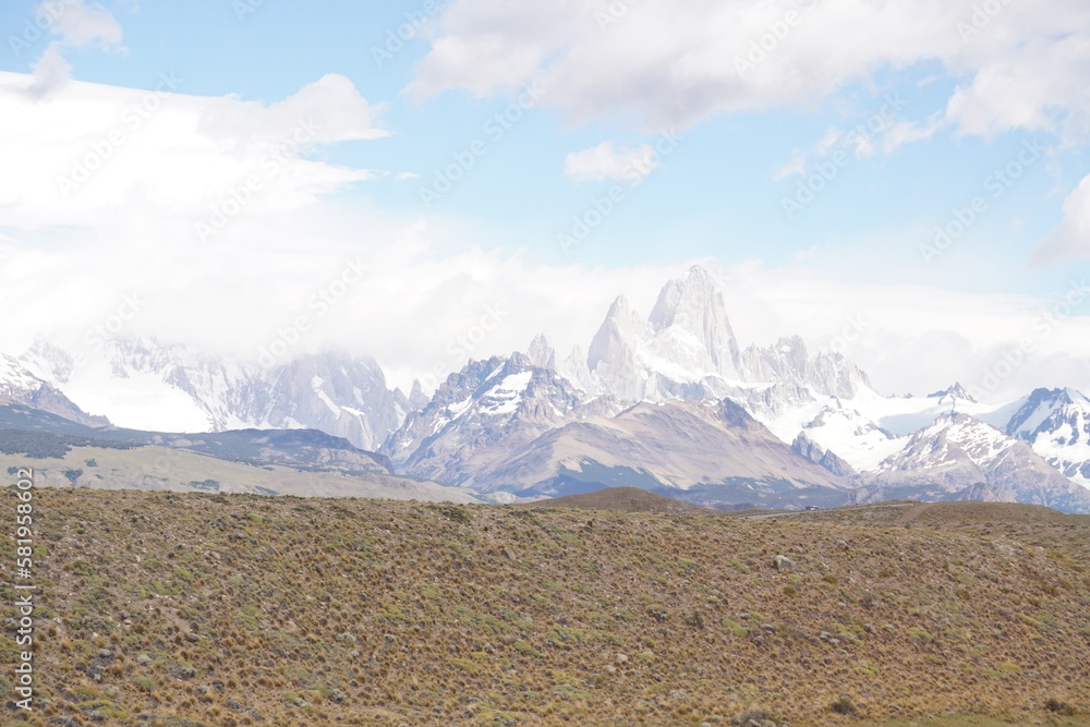 Landscape with Mountains (Fitz Roy Mountain - Patagonia - Argentina)