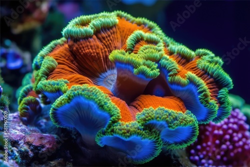 One of the most stunning mushroom corals for saltwater reef aquariums is the Ricordea mushroom. Generative AI