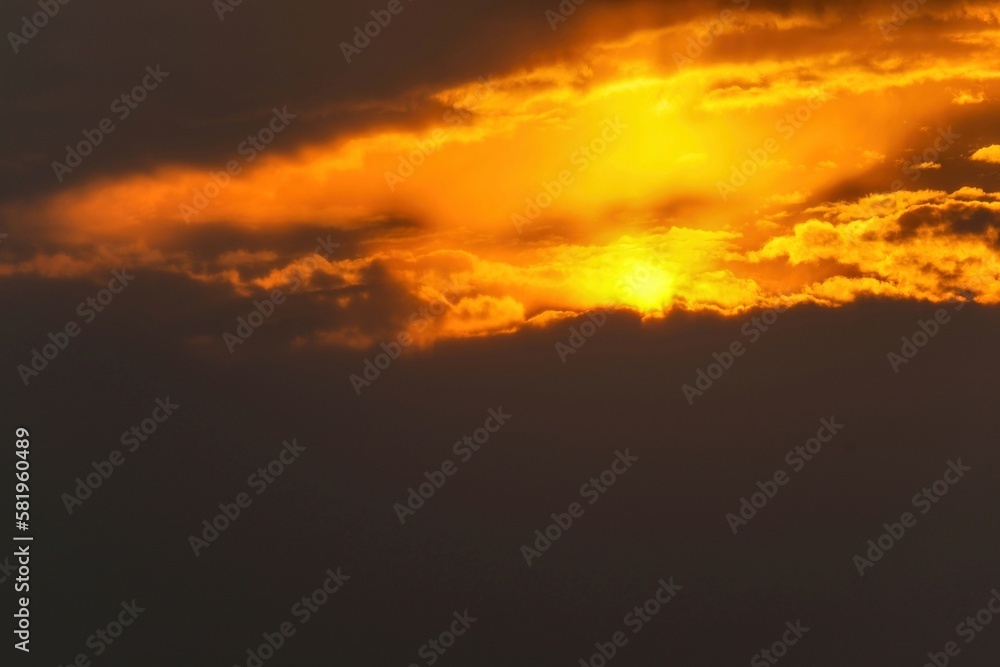 明石海峡で見た幻想的な夕焼け情景＠兵庫