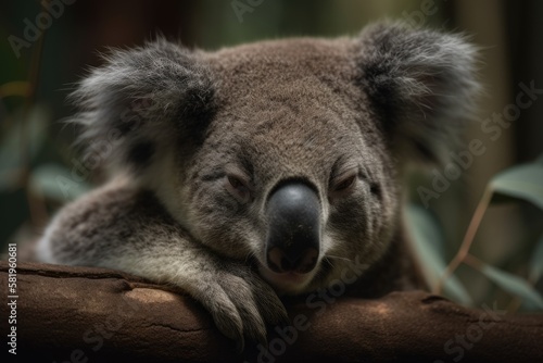 In Sydney, Australia, a cute koala. Generative AI