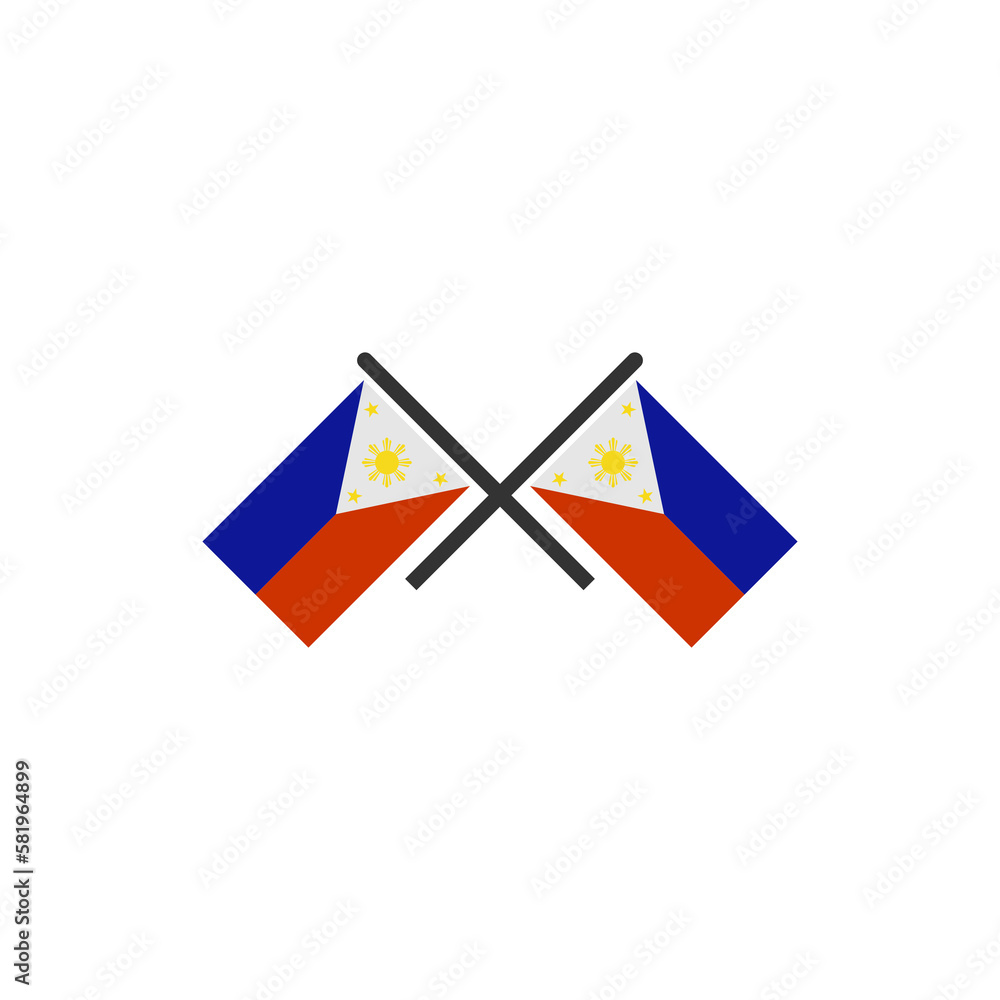 Philippines flags icon set, Philippines independence day icon set sign vector symbol Philippines flags icon set, Philippines independence day icon set sign vector symbol