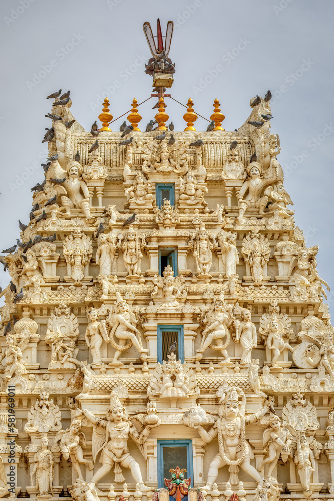 Pushkar Shri Rama Vaikunth Nath Swami temple decorative detail