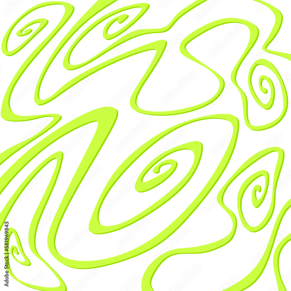 Fototapeta premium Abstract background with cute curly line pattern