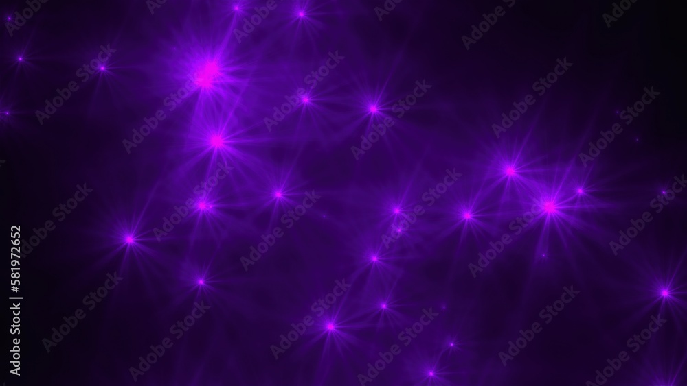 Fototapeta premium Random flash lights. Computer generated 3d render