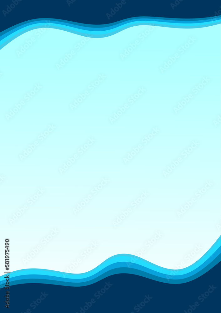 Obraz premium blue wave background abstract