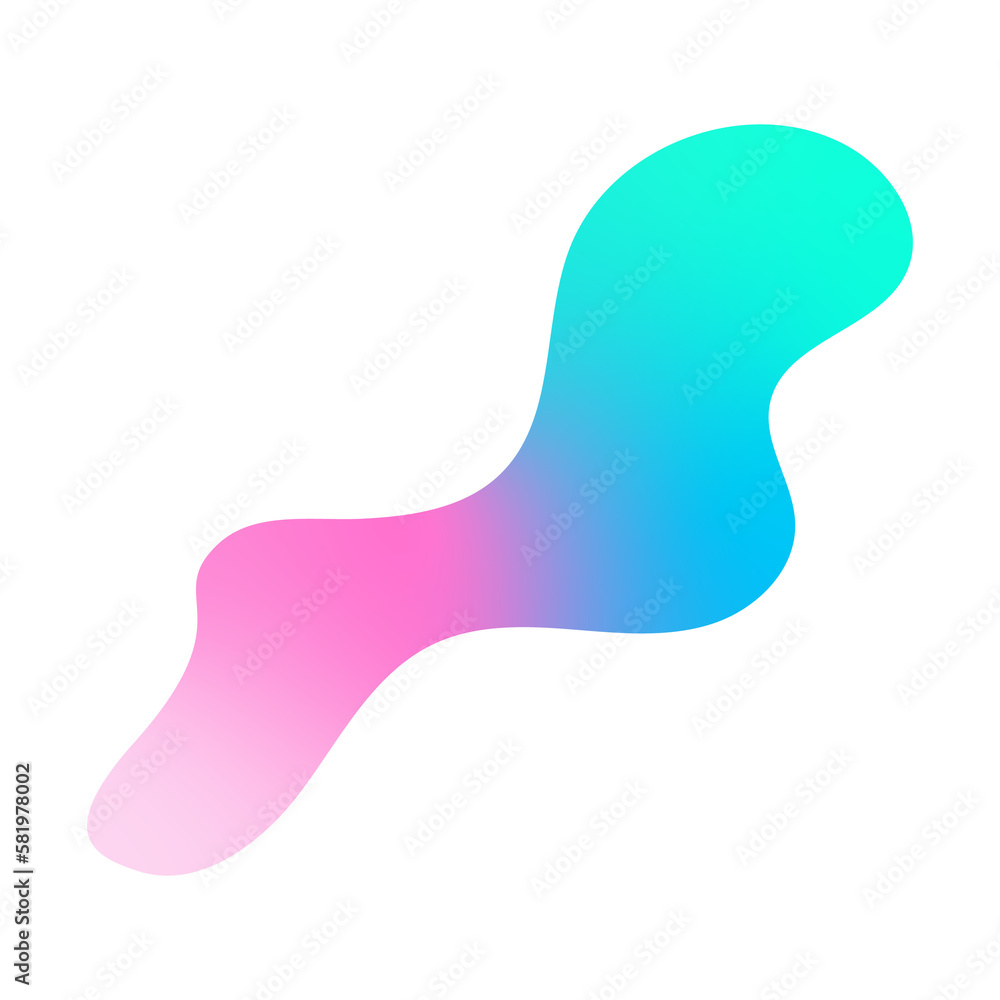 Holographic blob shape pacifier isolated on white Holographic blob shape pacifier isolated on white