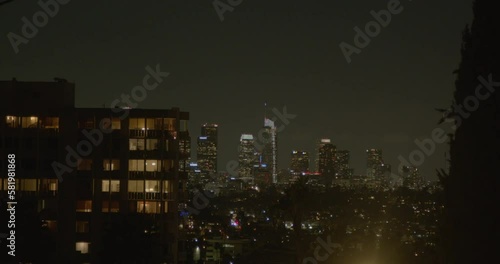 Downtown LA from residential area