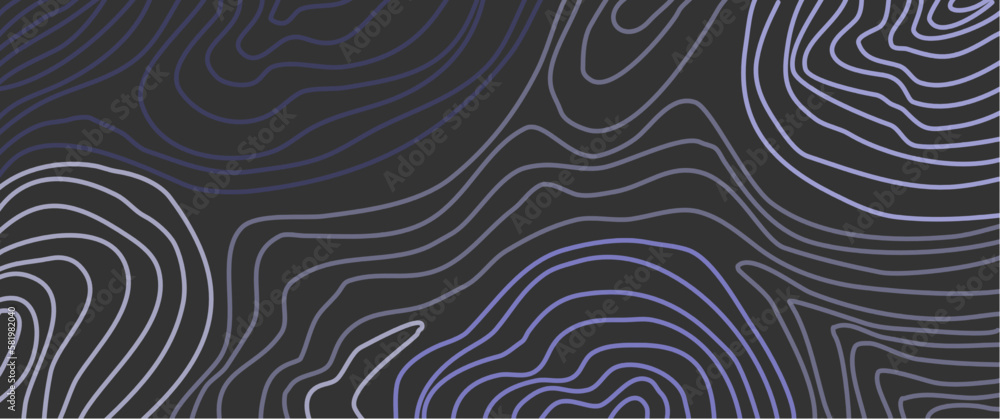 Abstract seamless contour wave vector illustration in desktop resolution, colorful wave lines illustration. Perfect for background, retro, wallpaper, typography, graphical resources, business.