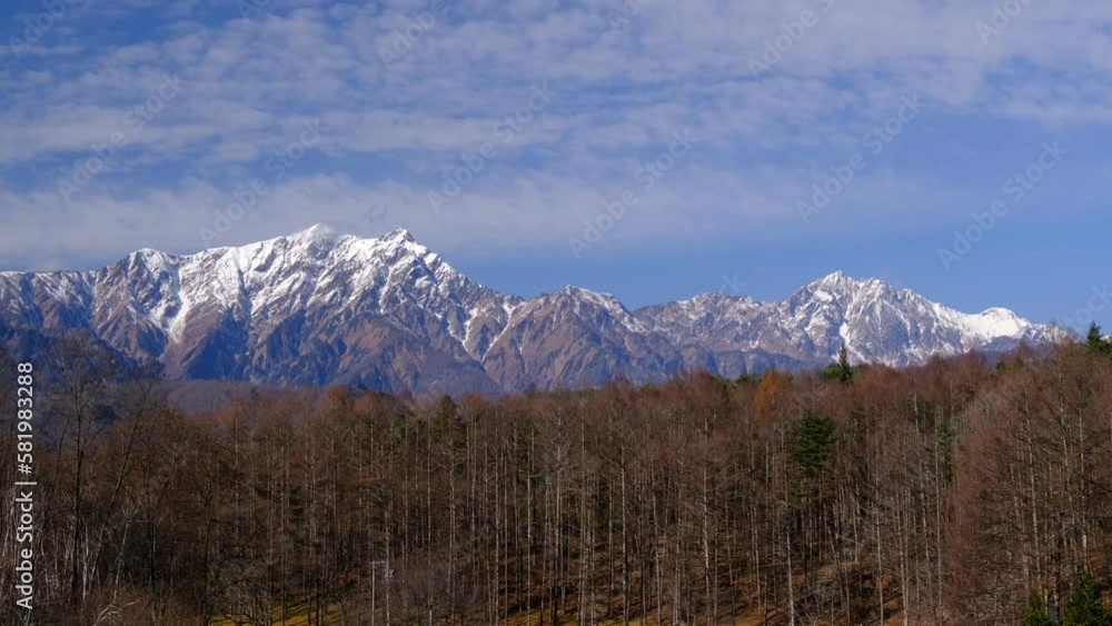 北アルプスと中山高原 北アルプスと中山高原