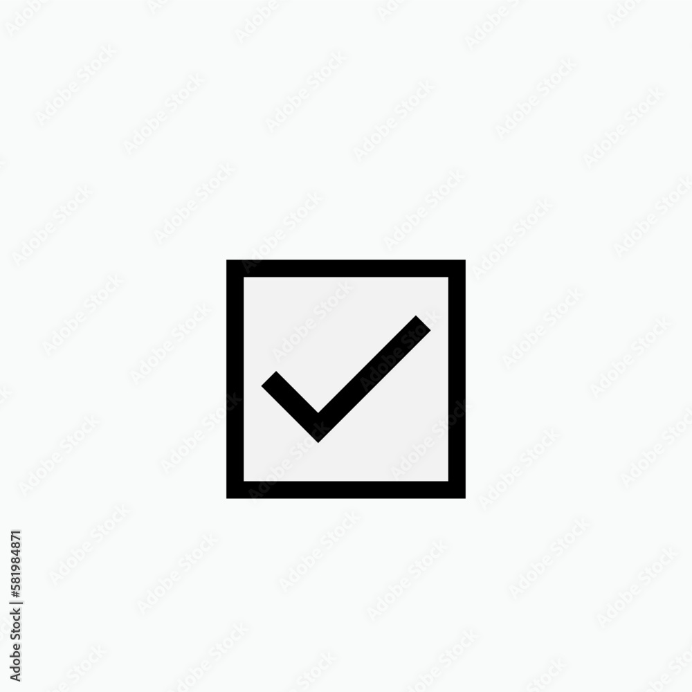 Checkmark Icon - Vector, Sign and Symbol for Design, Presentation, Website or Apps Elements. Checkmark Icon - Vector, Sign and Symbol for Design, Presentation, Website or Apps Elements.