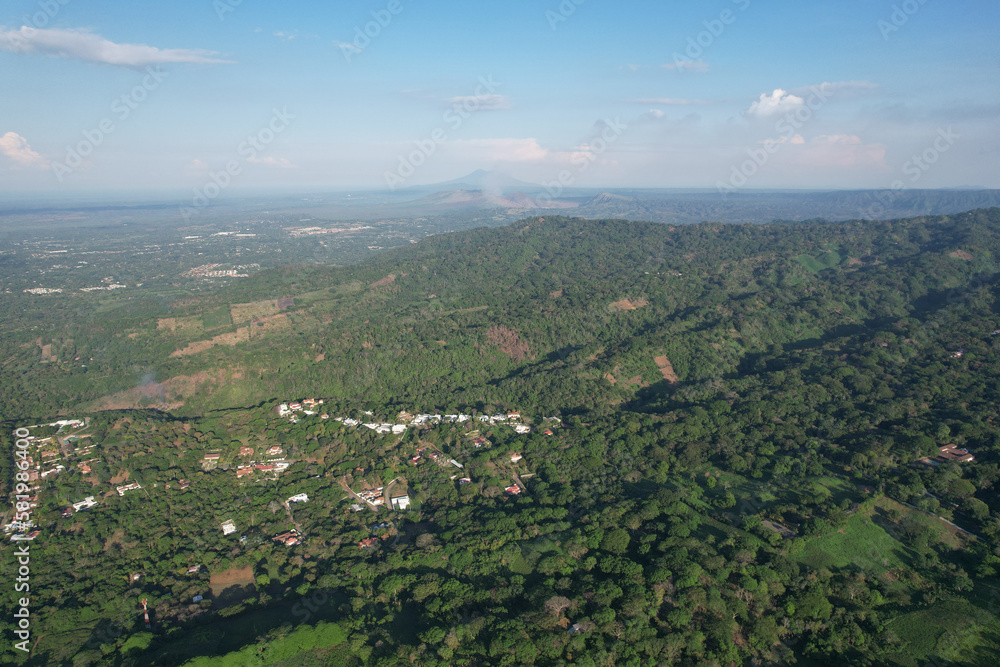 Green rainforest landscape in Nicaragua