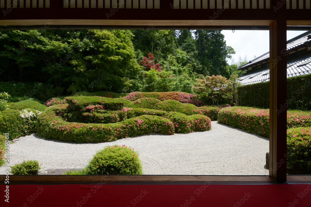 大池寺 書院から庭園を望む 滋賀県甲賀市水口町 大池寺 書院から庭園を望む 滋賀県甲賀市水口町