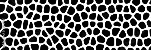 Abstract black and white pattern, vector banner