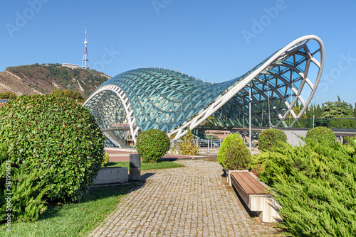 The Bridge of Peace over the Kura (Mtkvari) River, Tbilisi