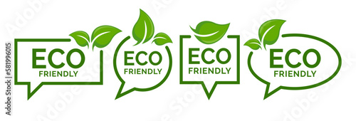 Set of eco friendly icons. Ecologic food stamps. Organic natural food labels.