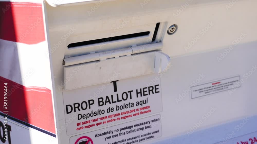 Drop Ballot Here Sign, Deposito de Boleta Aqui. Mailin Ballot Official