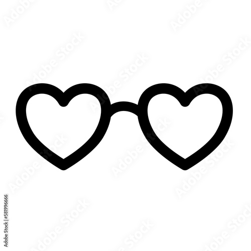 Heart-shaped black