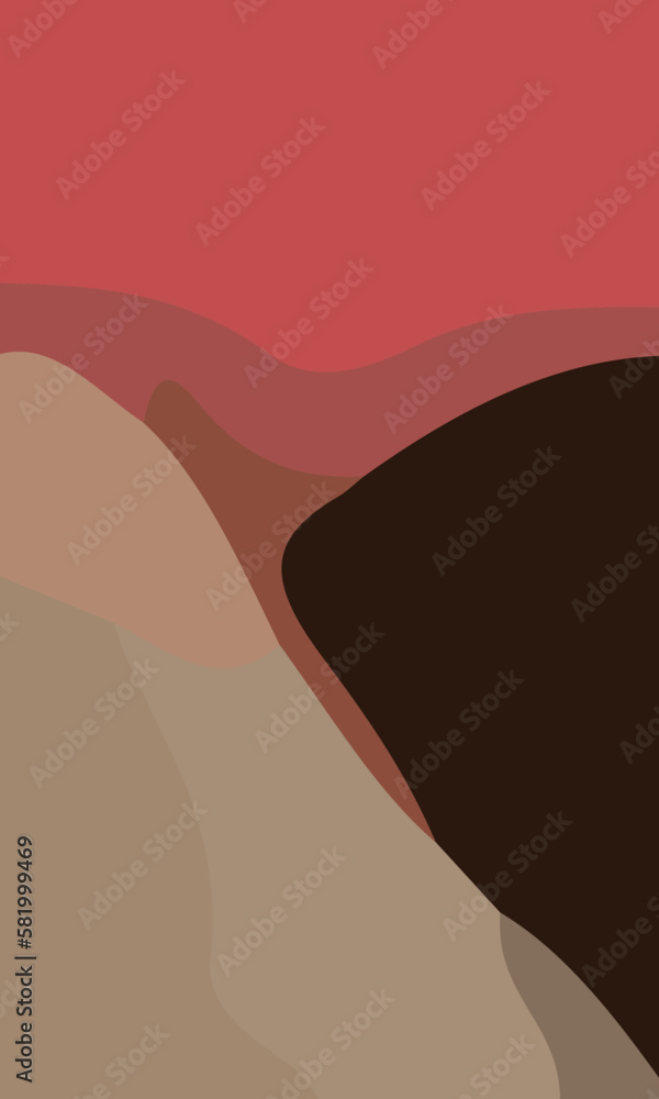 Aesthetic red abstract background with copy space area. Suitable for poster and banner
