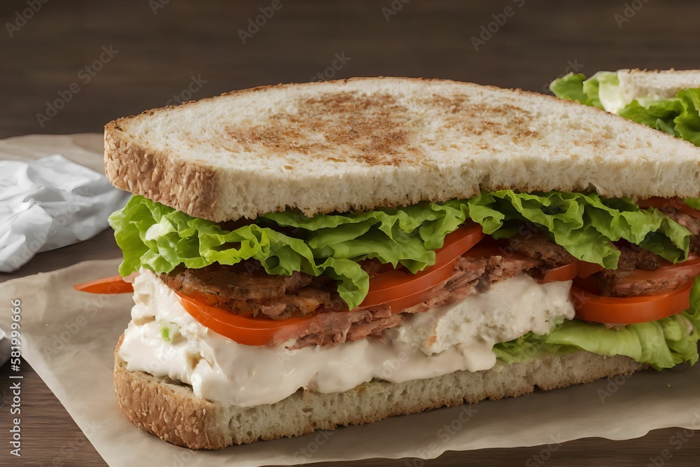 close up of sandwich food photography , generative art by A.I close up of sandwich food photography , generative art by A.I