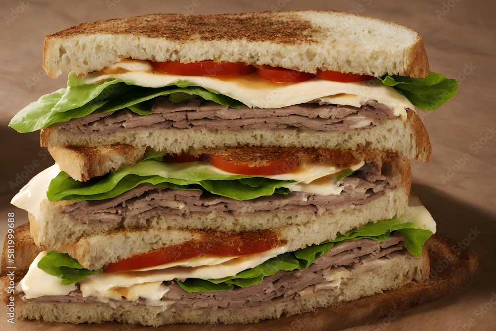 close up of sandwich food photography , generative art by A.I close up of sandwich food photography , generative art by A.I