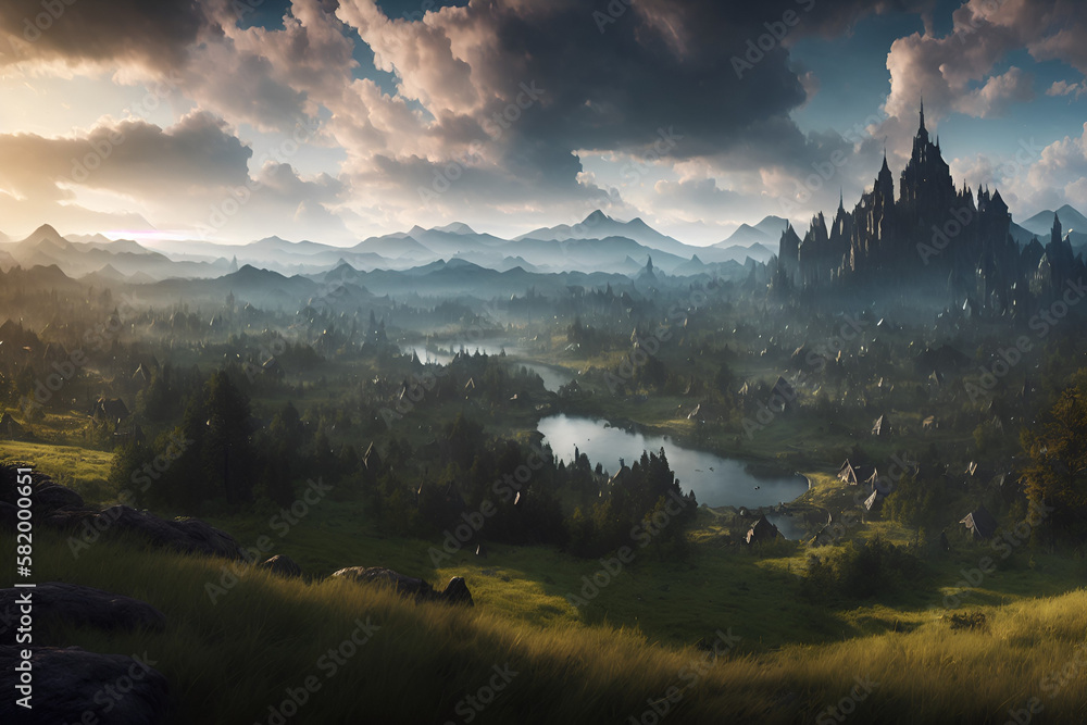 morning in the mountains