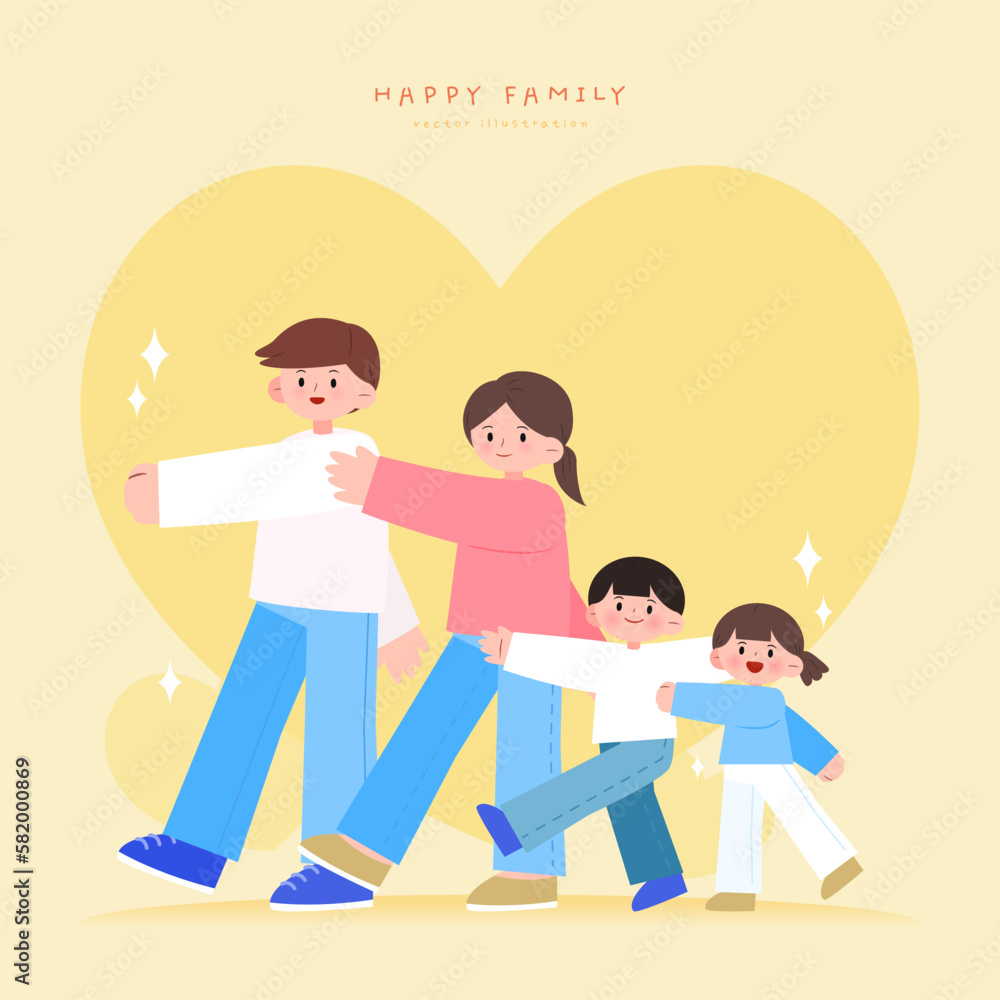 Family Month Happy Family Character Illustration
Family Month Happy Family Character Illustration