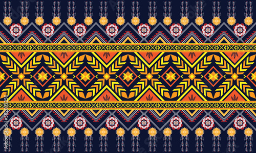 Geometric ethnic pattern for background,fabric,wrapping,clothing,wallpaper,Batik,carpet,embroidery style.