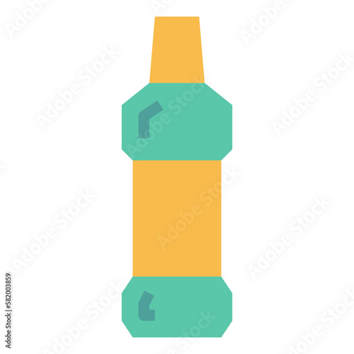 bottle flat icon style