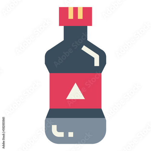 bottle flat icon style