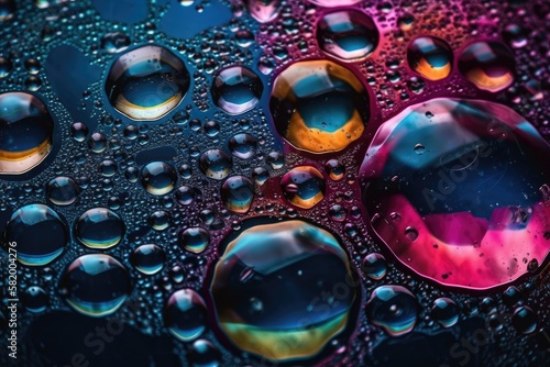 backdrop images of the universe or the ocean. colorful fashionable drips. Strange splashes. It resembles the galaxy, planets, and stars. Generative AI