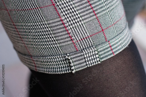 Textured fabric close up