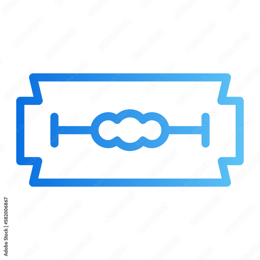 razor blade gradient icon razor blade gradient icon